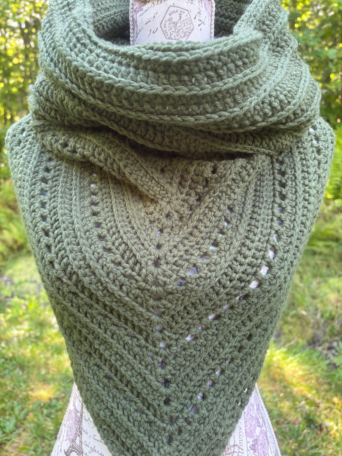 Wild Oleander Hooded Cowl Olive Drab Adult Size