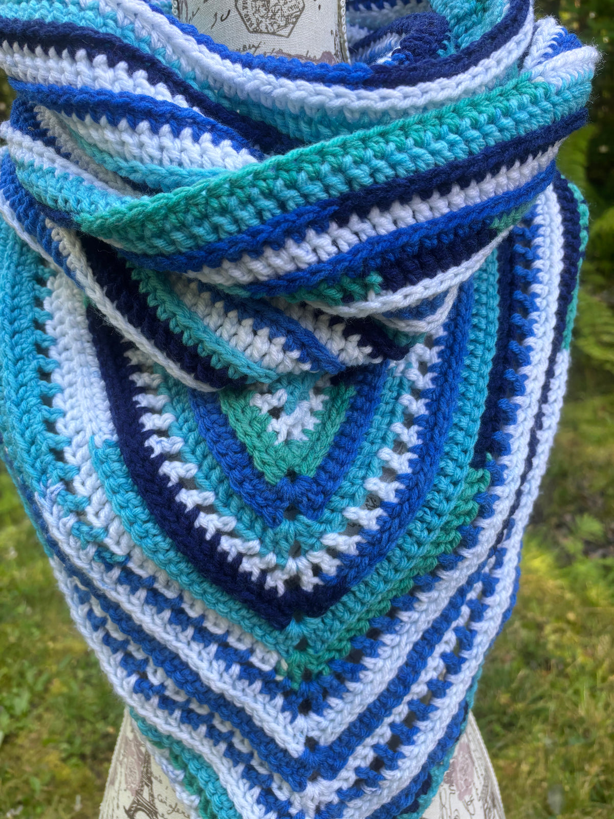 Wild Oleander Hooded Cowl Blues Adult Size