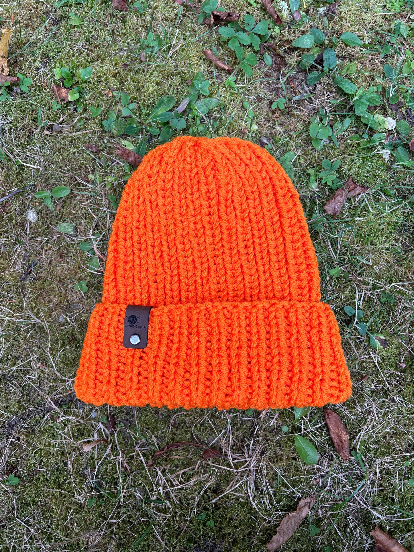 The Nordic Knit Beanie Hunter Orange