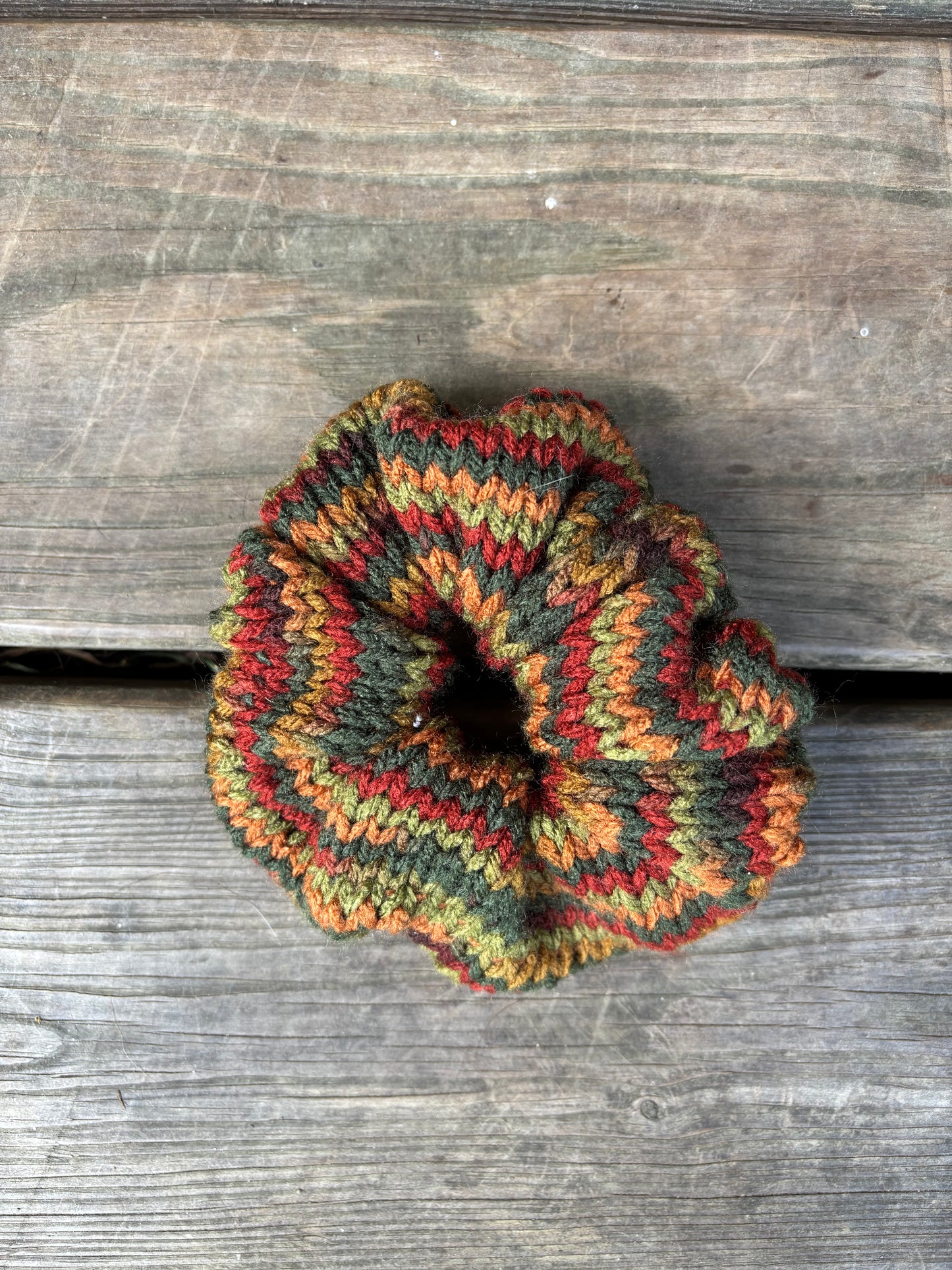 Knit Scrunchie Autumn
