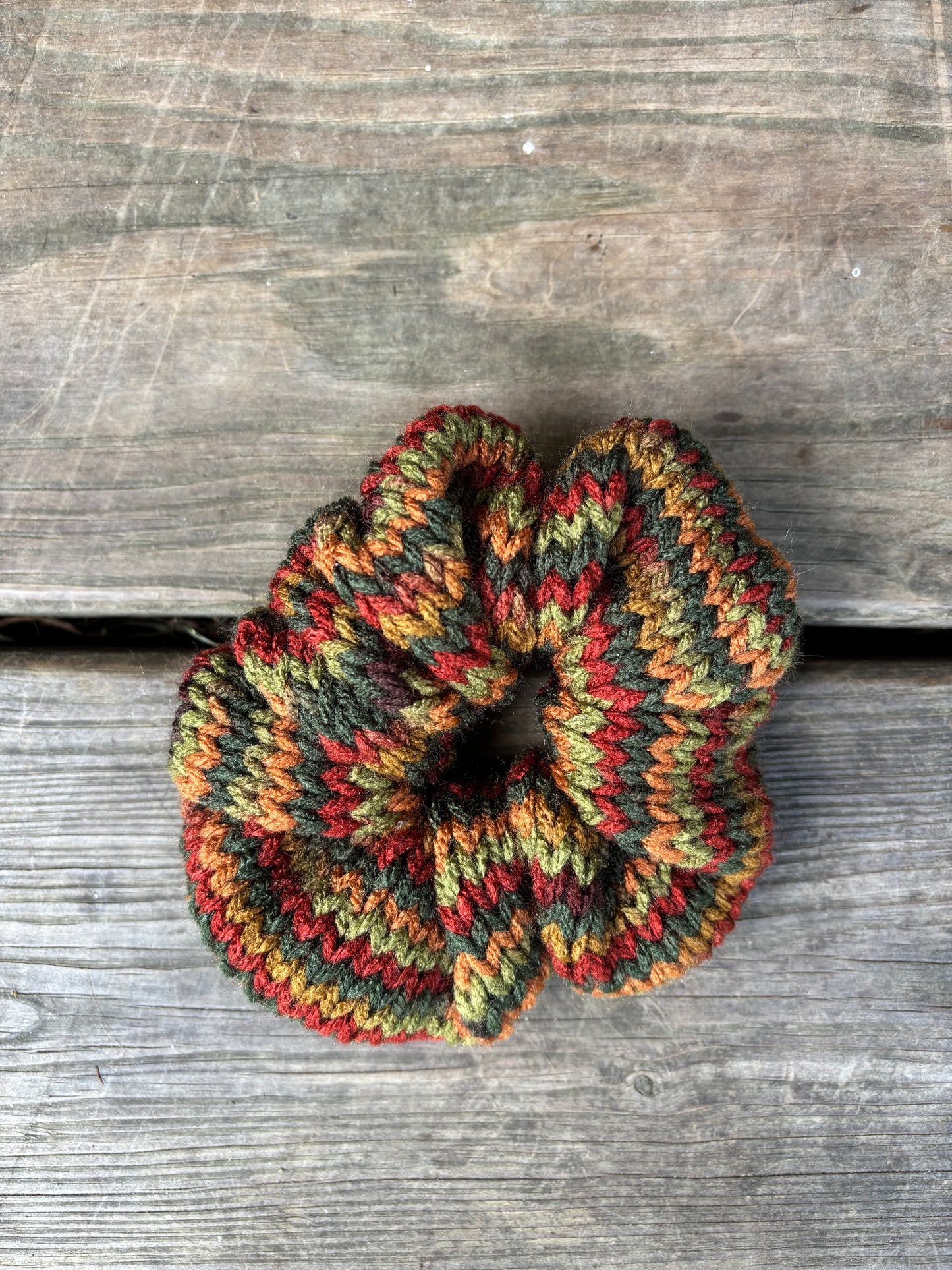 Knit Scrunchie Autumn