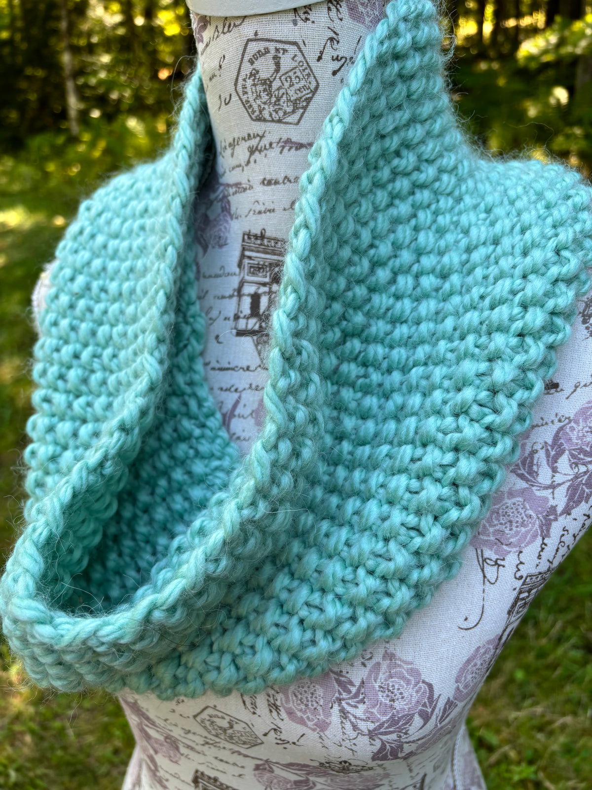 Knit Cowl Teal