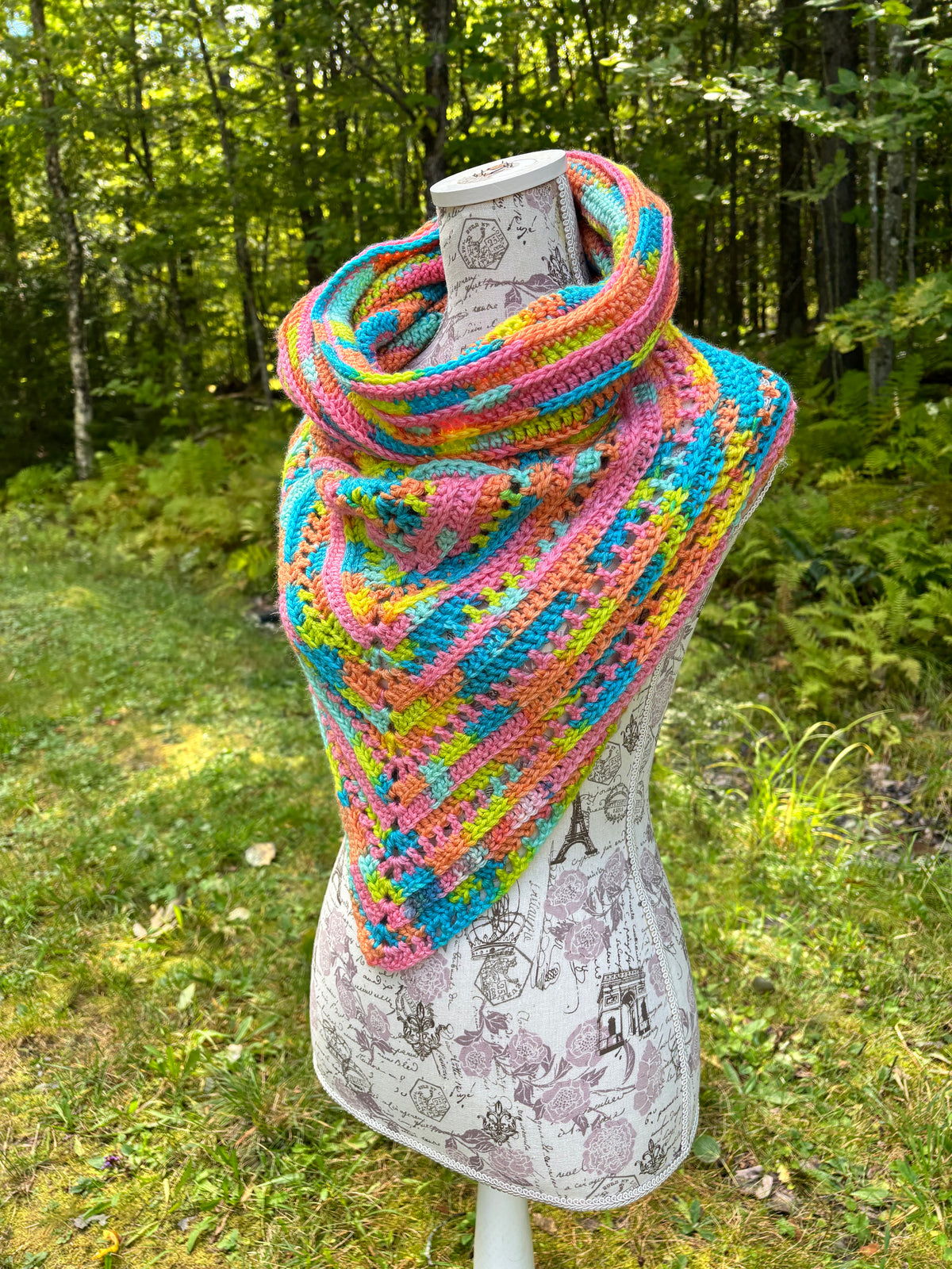Wild Oleander Hooded Cowl Burst Adult Size