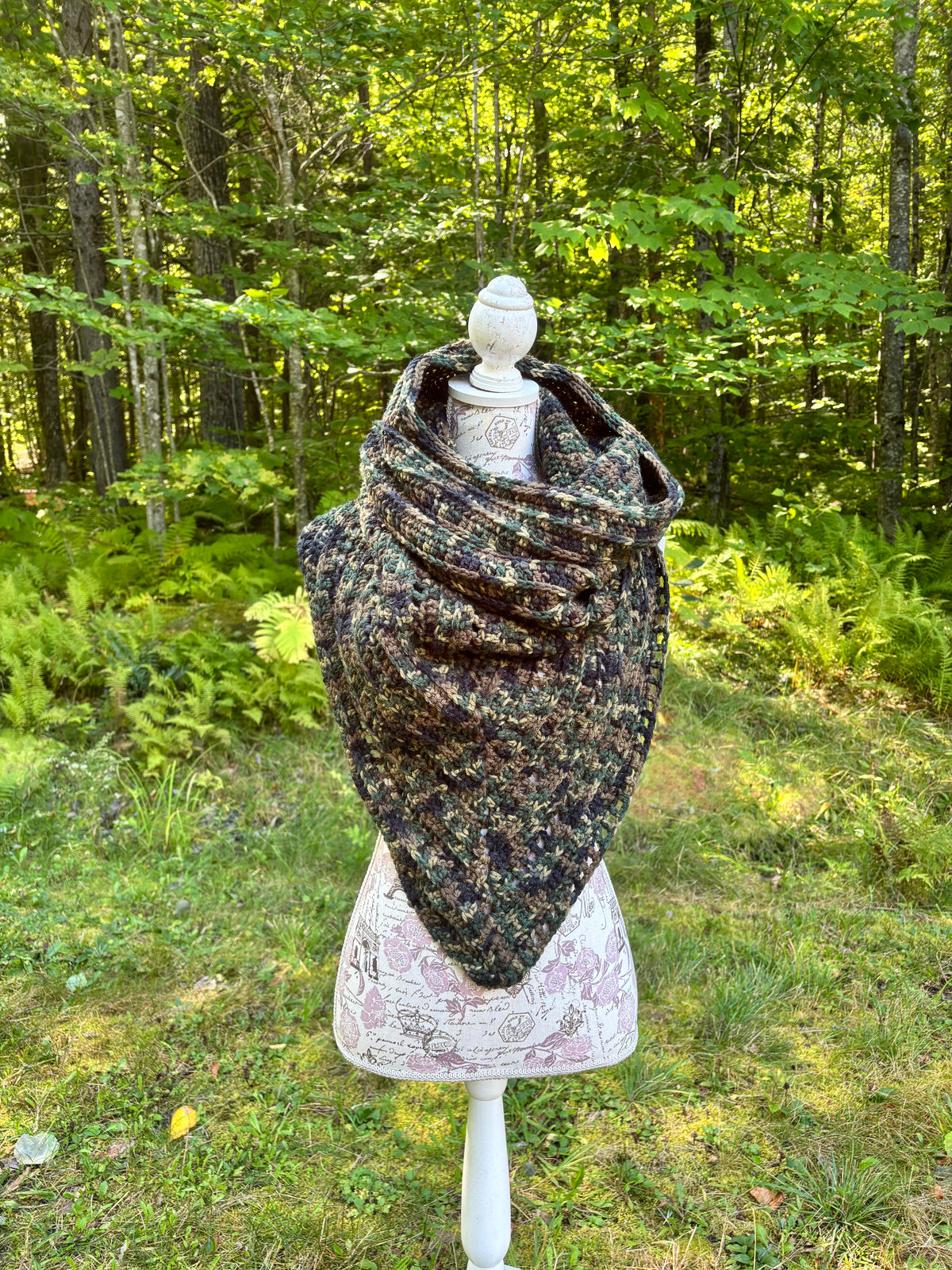 Wild Oleander Hooded Cowl Camouflage Adult Size