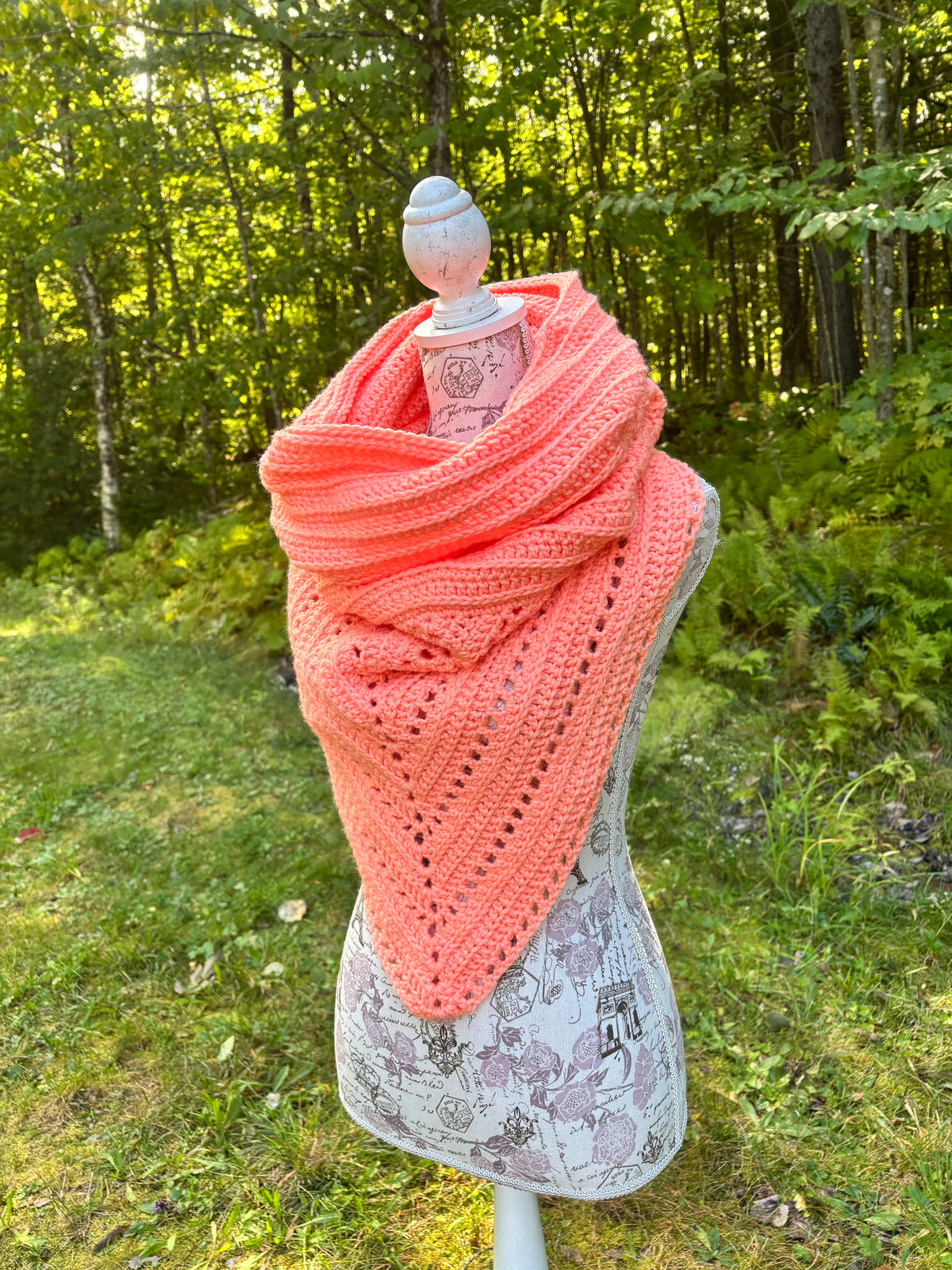 Wild Oleander Hooded Cowl Peachy Adult Size