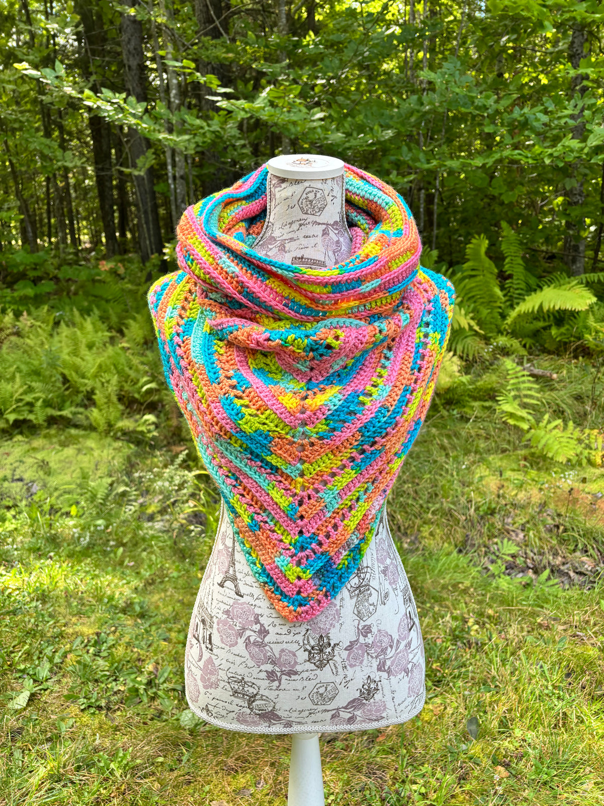 Wild Oleander Hooded Cowl Burst Adult Size