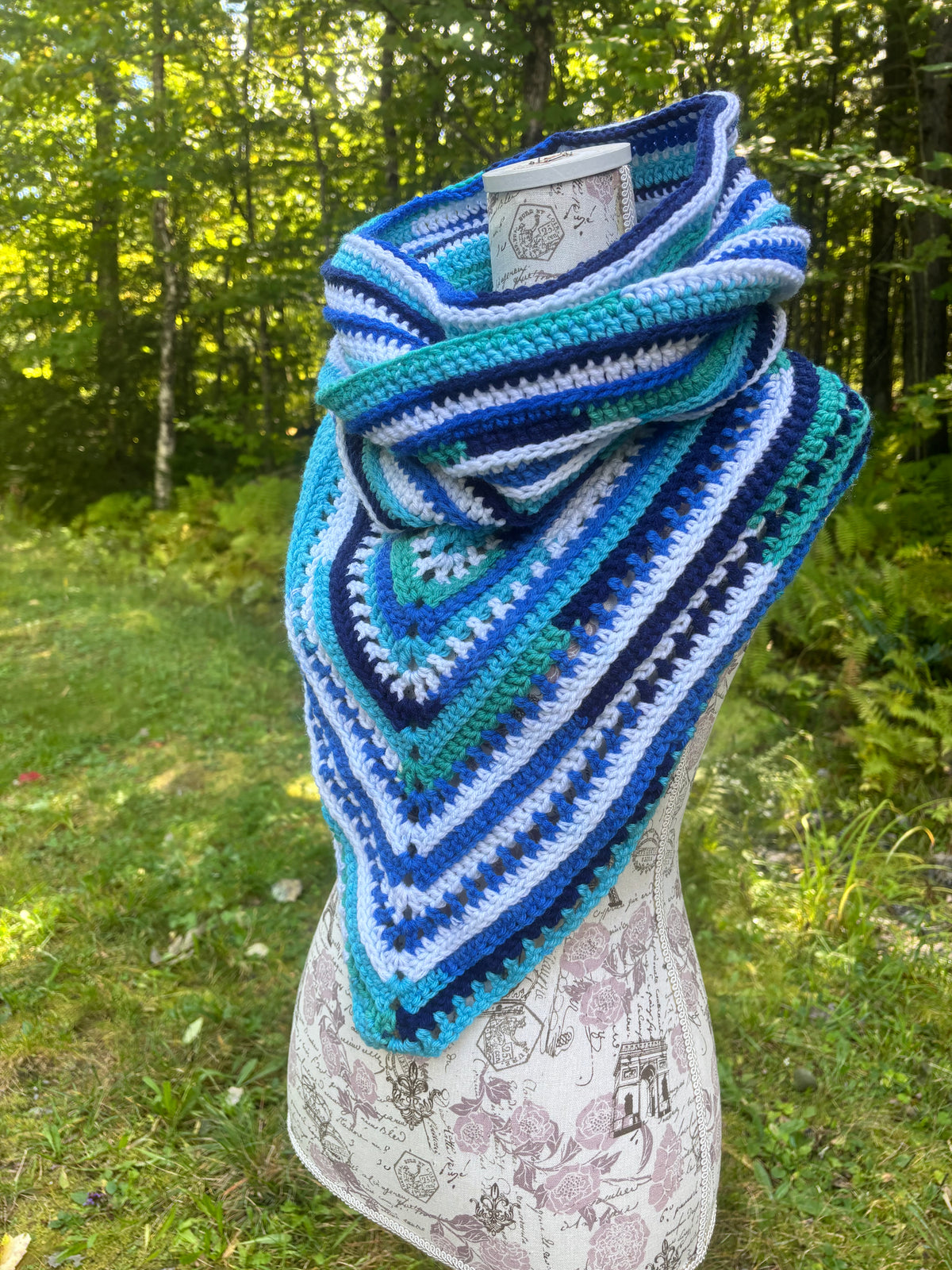 Wild Oleander Hooded Cowl Blues Adult Size