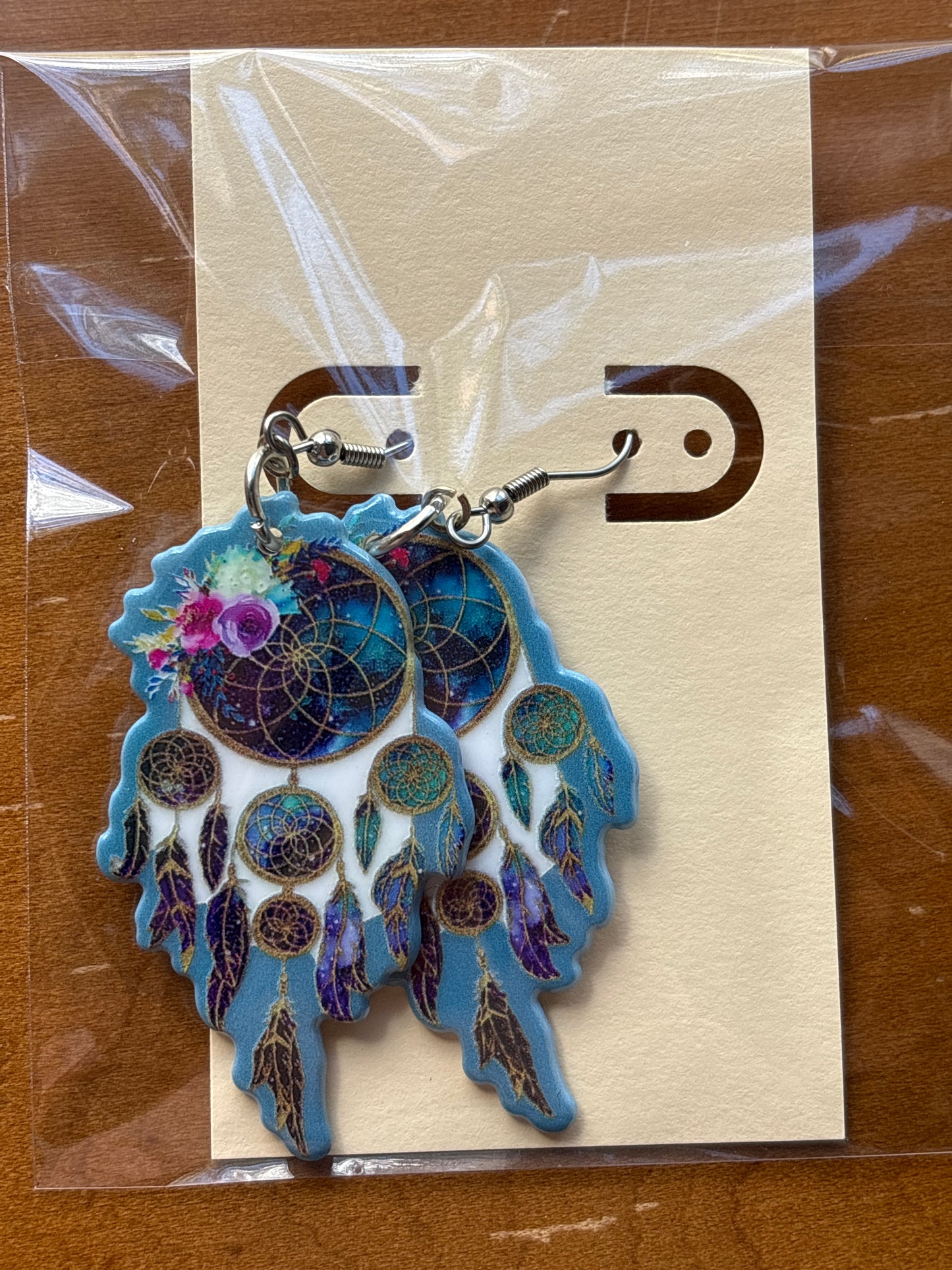 Dreamcatcher Dangle Earrings Acrylic