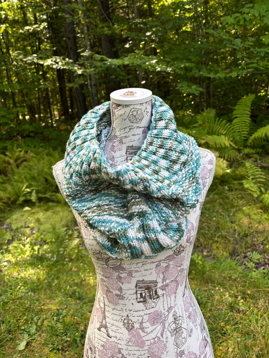 Knit Cowl Greens
