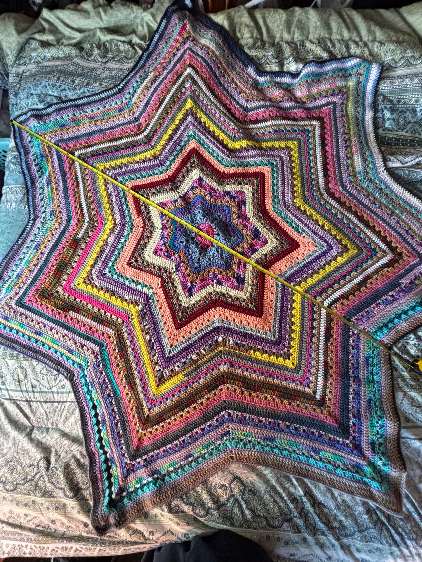 Scrappy Seven Point Star Blanket