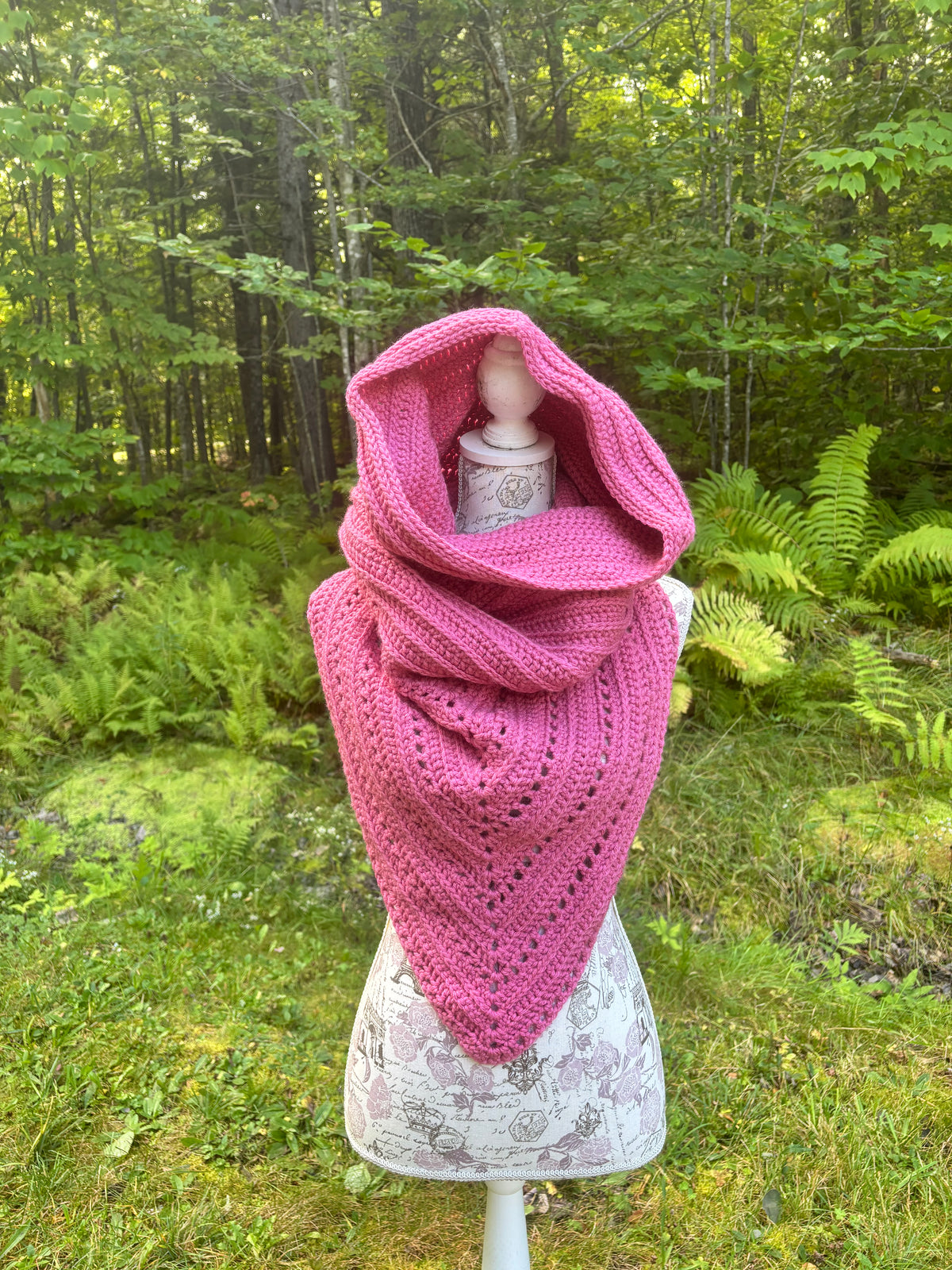 Wild Oleander Hooded Cowl Rose Adult Size