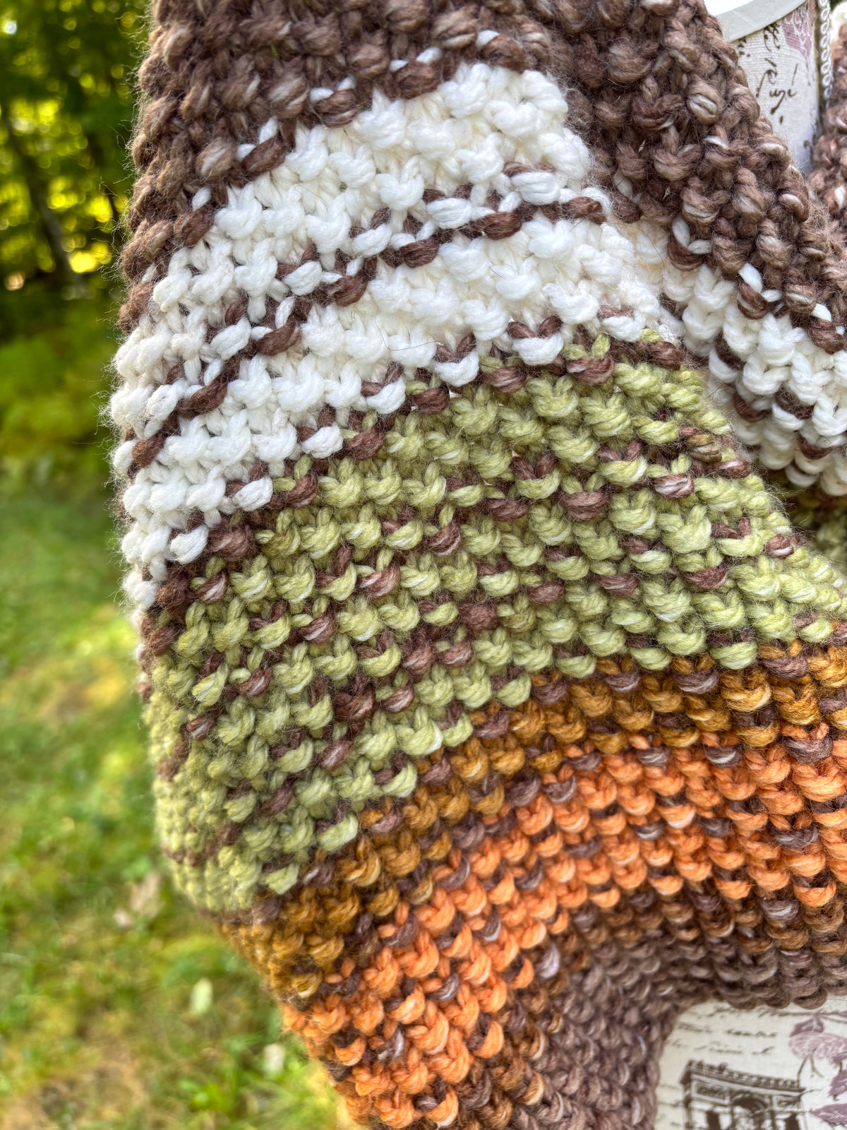 Chunky Seed Stitch Cowl Gingerbread