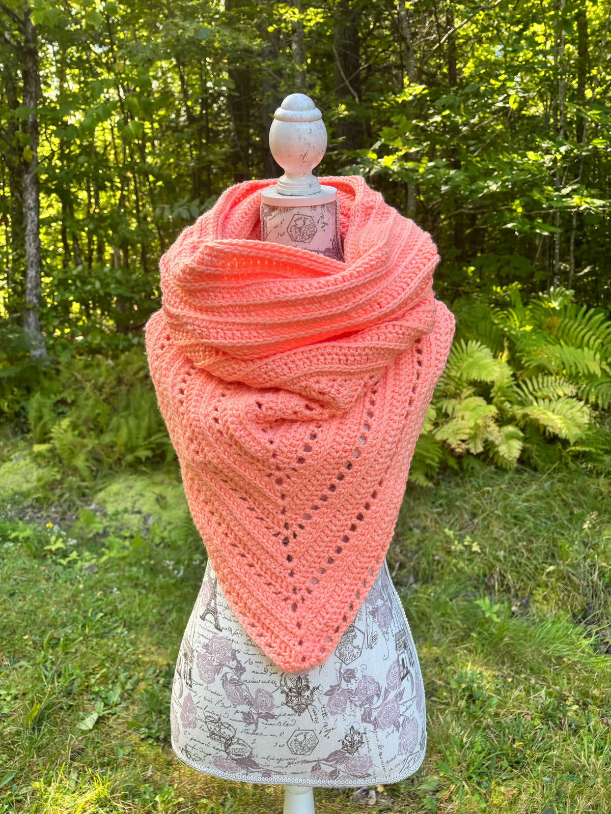 Wild Oleander Hooded Cowl Peachy Adult Size