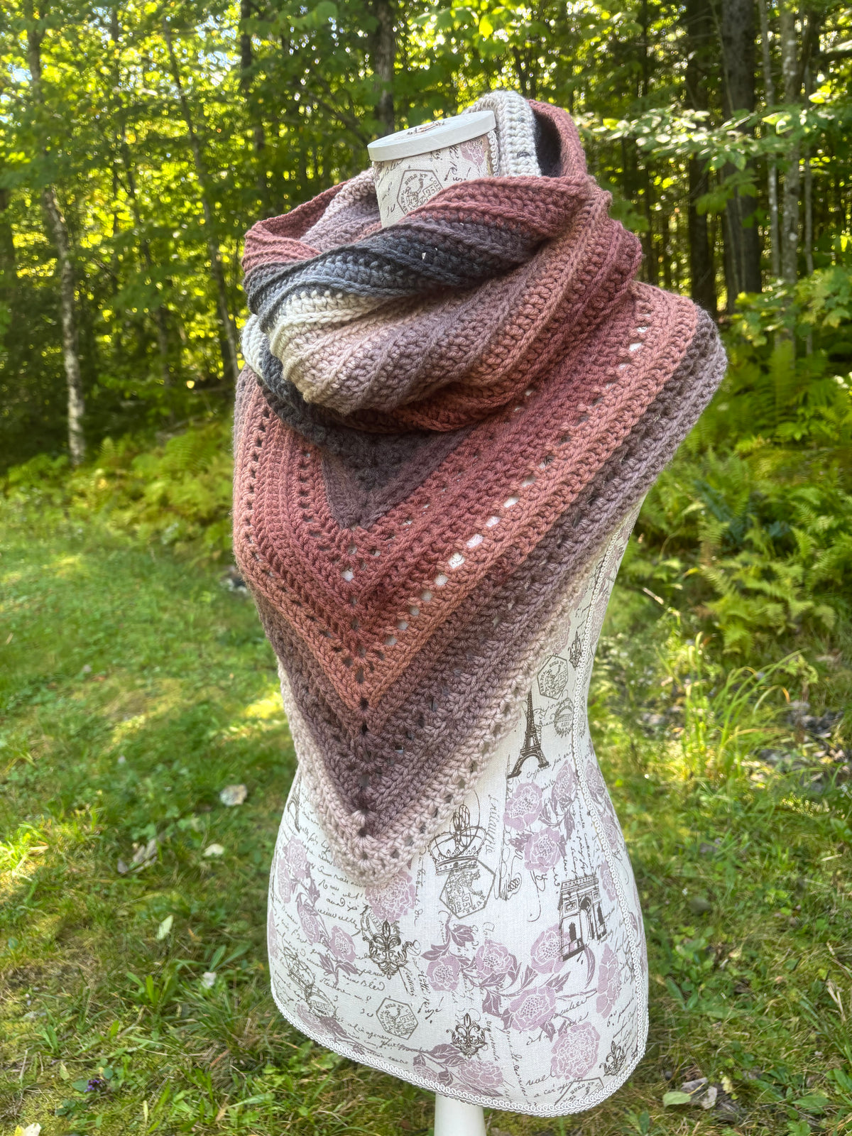 Wild Oleander Hooded Cowl Calico Adult Size