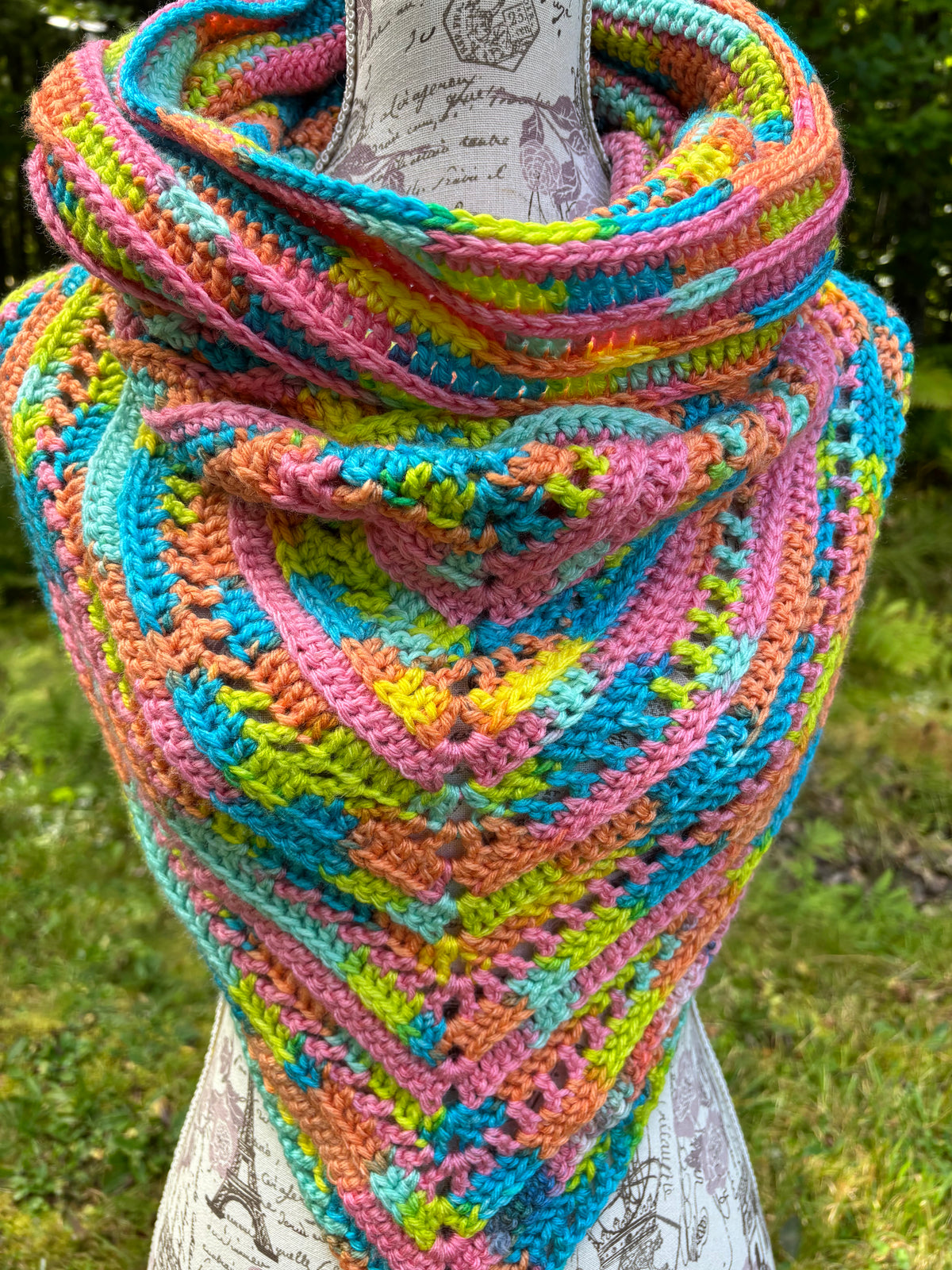 Wild Oleander Hooded Cowl Burst Adult Size