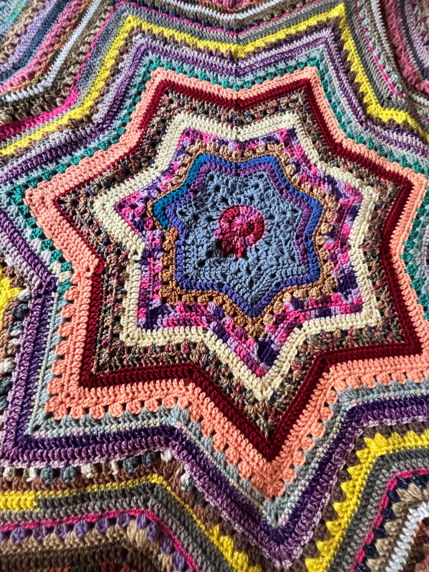 Scrappy Seven Point Star Blanket