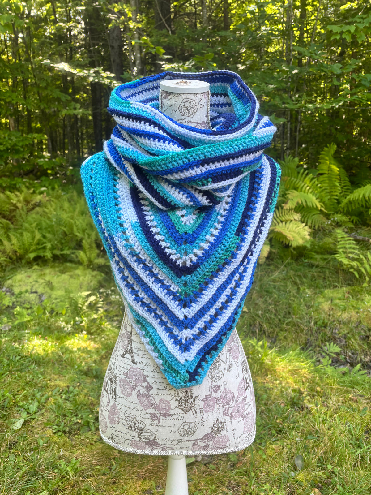 Wild Oleander Hooded Cowl Blues Adult Size