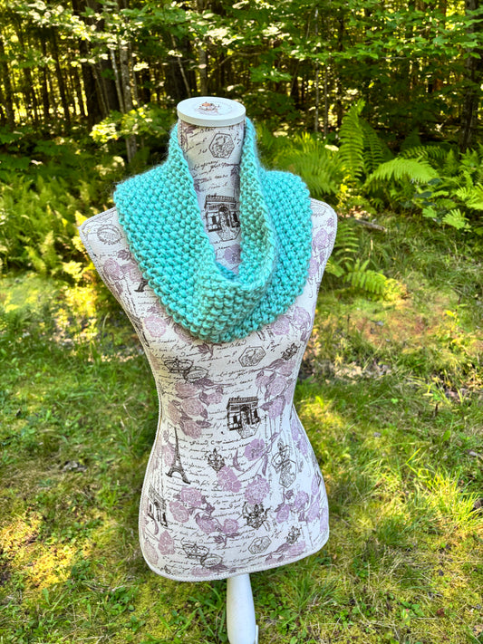 Knit Cowl Teal