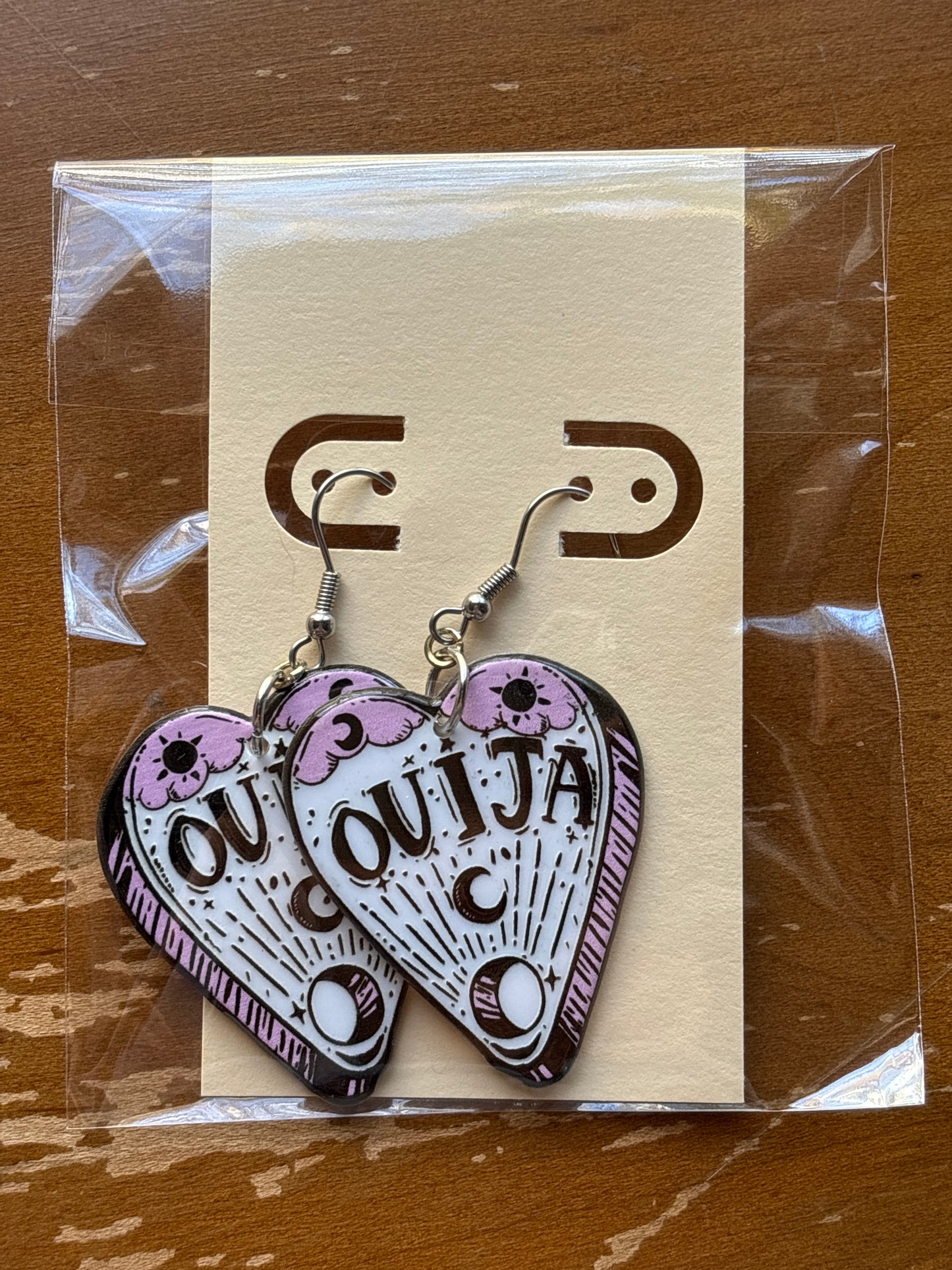 Ouija Planchette Dangle Earrings
