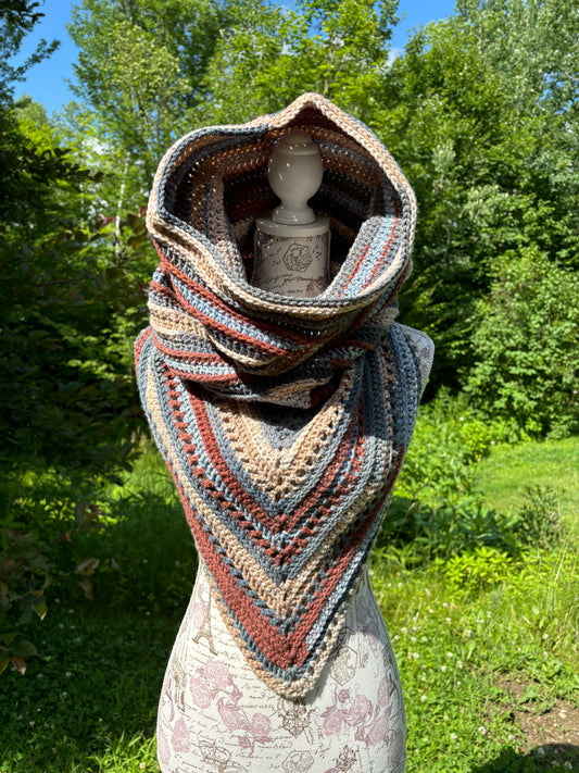 Wild Oleander Hooded Scarf Lakefront Adult Size
