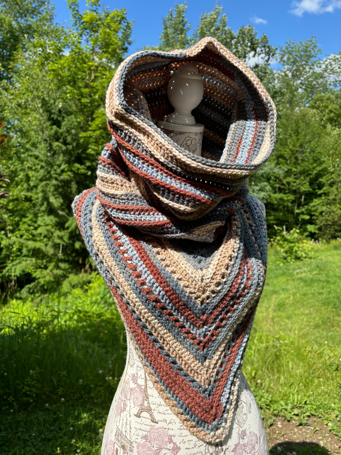 Wild Oleander Hooded Scarf Lakefront Adult Size