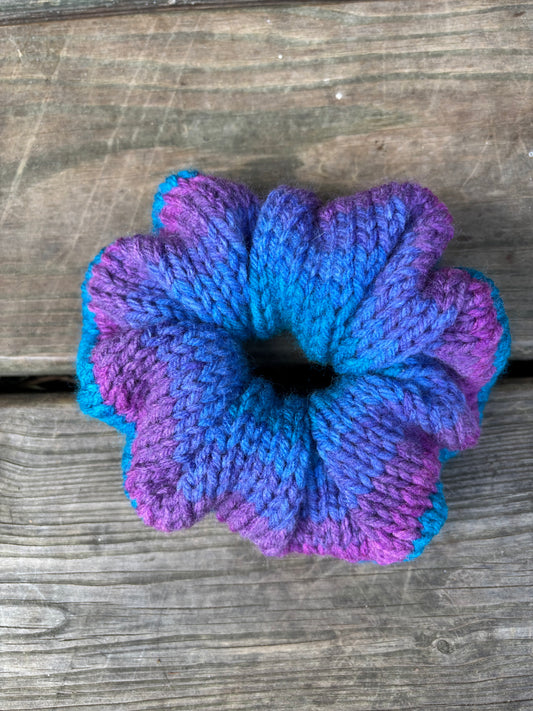 Knit Scrunchie Mermaid Ombre
