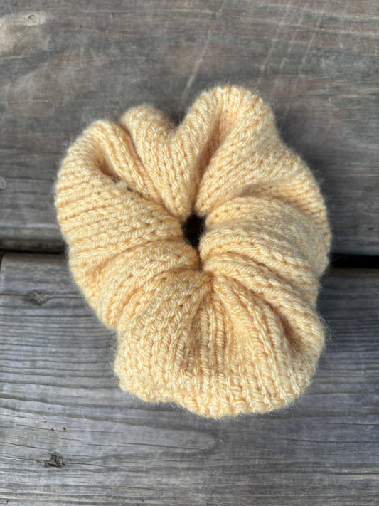 Knit Scrunchie Yellow